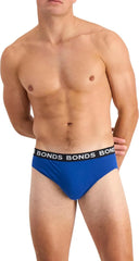 Bonds Men's Classic Everyday Brief Underwear in Cotton Blend for Men, 3-pack