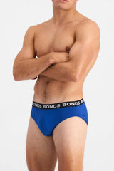 Bonds Men's Classic Everyday Brief Underwear in Cotton Blend for Men, 3-pack