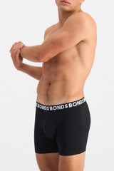 Bonds Men's Underwear Boxer Briefs Pack, Everyday Men's Boxer Briefs, Mid-length, Cotton-blend Underwear, 3-pack