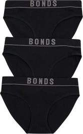 Bonds Women's Seamless Stretch Rib Hipster High Leg Underwear for Women, 3-pack