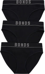 Bonds Women's Seamless Stretch Rib Hipster High Leg Underwear for Women, 3-pack
