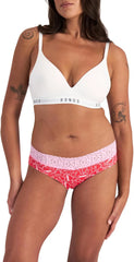 Bonds Women's Underwear Hipster Pack, Lace-top Icons Hipster Panties for Women, Stretchy Cotton-blend Underwear, 3-pack