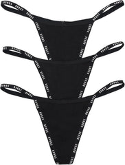 Bonds Women's Thong Underwear 3-pack – Breathable Cotton Blend, Soft Stretch, Everyday Comfort