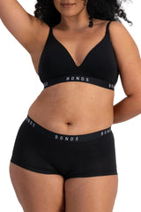 Bonds Women's Underwear Boy Shorts Pack, Luxe Originals Boyfit Panties, Cotton/Modal-Blend Underwear, 3-Pack