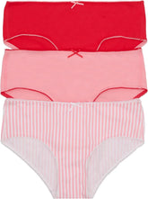 Bonds Women's Picot Trim Icons Cheeky Underwear in Stretchy Cotton Blend for Women, 3-pack