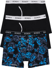 Bonds Men's Mid-length Boxer Briefs 3-pack – Soft Cotton, Everyday Comfort Underwear