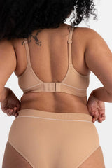 Bonds Women's T-Shirt Stretch Rib Wireless Bra with Contour Cups for Women