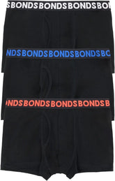 Bonds Men's Classic Boxer Briefs 3-pack – Soft Cotton-blend, Everyday Comfort Underwear, Black