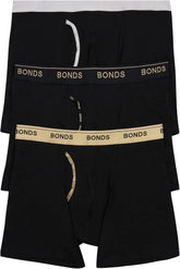Bonds Men's Mid-length Guyfront Boxer Brief in Cotton for Men, 3-pack