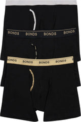 Bonds Men's Mid-length Guyfront Boxer Brief in Cotton for Men, 3-pack