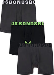 Bonds Men's Underwear Anti-Chafing Boxer Briefs Pack, Chafe Off Men's Boxer Briefs, Viscose/Bamboo Underwear for Men