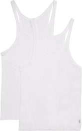 Bonds Women's Soft Chesty Tank Top in Stretchy 100% Cotton Rib for Women, 2-Pack