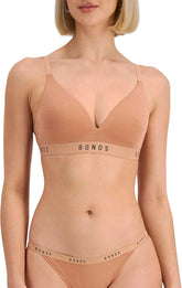 Bonds Women's Wireless T-Shirt Bra – Contour Cups, Soft Cotton-Modal, Everyday Comfort