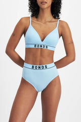 Bonds Women's T-Shirt Stretch Rib Wireless Bra with Contour Cups for Women