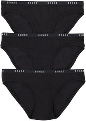 Bonds Women's Underwear Hipster Pack, Luxe Originals Hipster Panties for Women, Cotton/Modal-blend Underwear, 3-pack