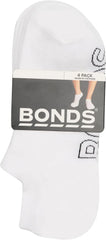 Bonds Men's No Show Socks With Mesh Vents in Lightweight Cotton Blend, Unisex 4-pack