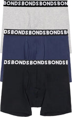 Bonds Men's Underwear Boxer Briefs Pack, Everyday Men's Boxer Briefs, Mid-length, Cotton-blend Underwear, 3-pack