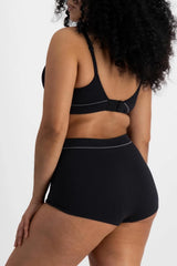 Bonds Women's Seamless Stretch Rib Boyfit High Rise Underwear for Women, 3-pack
