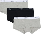 Bonds Women's Underwear Boy Shorts Pack, Luxe Originals Boyfit Panties, Cotton/Modal-Blend Underwear, 3-Pack