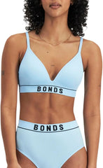 Bonds Women's T-Shirt Stretch Rib Wireless Bra with Contour Cups for Women