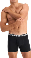 Bonds Men's Underwear Boxer Briefs Pack, Everyday Men's Boxer Briefs, Mid-length, Cotton-blend Underwear, 3-pack