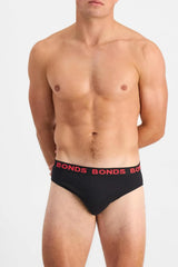 Bonds Men's Classic Everyday Brief Underwear in Cotton Blend for Men, 3-pack