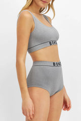 Bonds Women's Seamless Stretch Rib Boyfit High Rise Underwear for Women, 3-pack