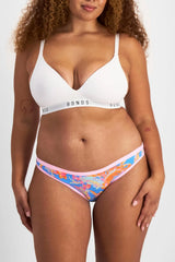 Bonds Women's High-cut Bikini Panties 3-pack – Stretch Cotton-blend, Soft Everyday Comfort