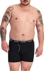 Bonds Men's Underwear Boxer Briefs Pack, Guyfront Men's Boxer Briefs, Mid-Length Underwear for Men, Viscose/Bamboo