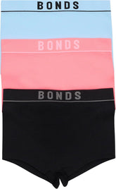 Bonds Women's Seamless Stretch Rib Boyfit High Rise Underwear for Women, 3-pack