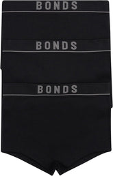 Bonds Women's Seamless Stretch Rib Boyfit High Rise Underwear for Women, 3-pack