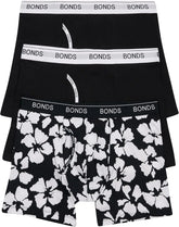 Bonds Men's Mid-length Boxer Briefs 3-pack – Soft Cotton, Everyday Comfort Underwear