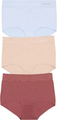 Bonds Women's Seamless Invisi Full Brief Underwear in Cotton-rich Blend for Women, 3-pack