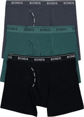 Bonds Men's Underwear Boxer Briefs Pack, Guyfront Men's Boxer Briefs, Mid-Length Underwear for Men, Viscose/Bamboo
