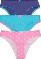 Bonds Women's Picot Trim Icons Skimpy Underwear in Stretchy Cotton Blend for Women, 3-pack