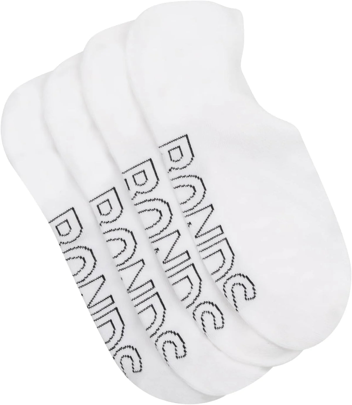 Bonds Men's No Show Socks With Mesh Vents in Lightweight Cotton Blend, Unisex 4-pack