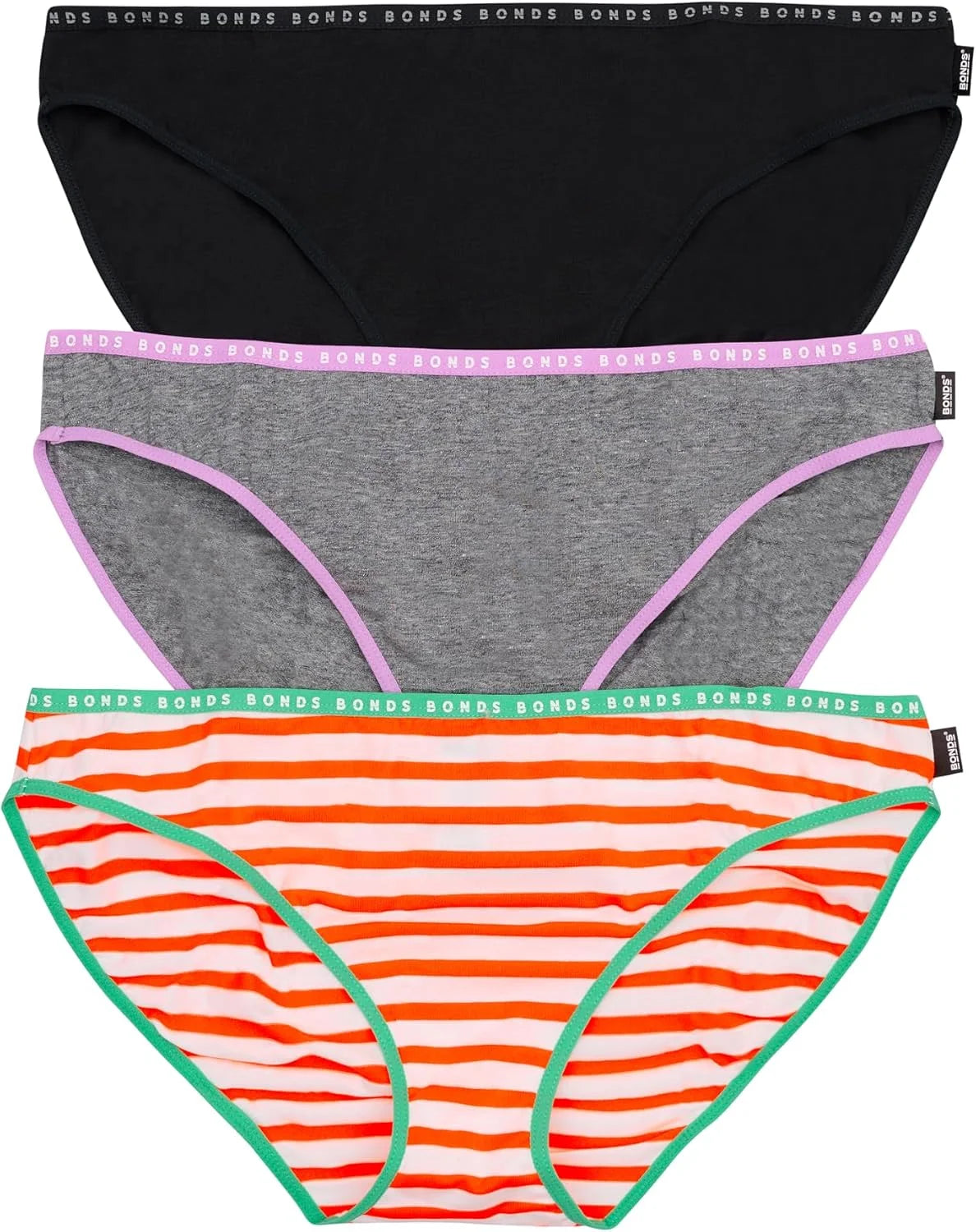 Bonds Women's Hipster Underwear 3-pack – Classic Low-rise Cotton, Comfortable Everyday Fit