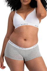 Bonds Women's Underwear Boy Shorts Pack, Luxe Originals Boyfit Panties, Cotton/Modal-Blend Underwear, 3-Pack