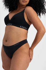 Bonds Women's Seamless Invisi Thong With Mid Rise Fit in Cotton-rich Blend for Women, 3-pack