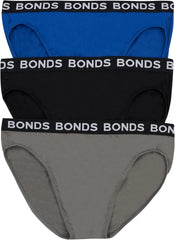 Bonds Men's Classic Everyday Brief Underwear in Cotton Blend for Men, 3-pack