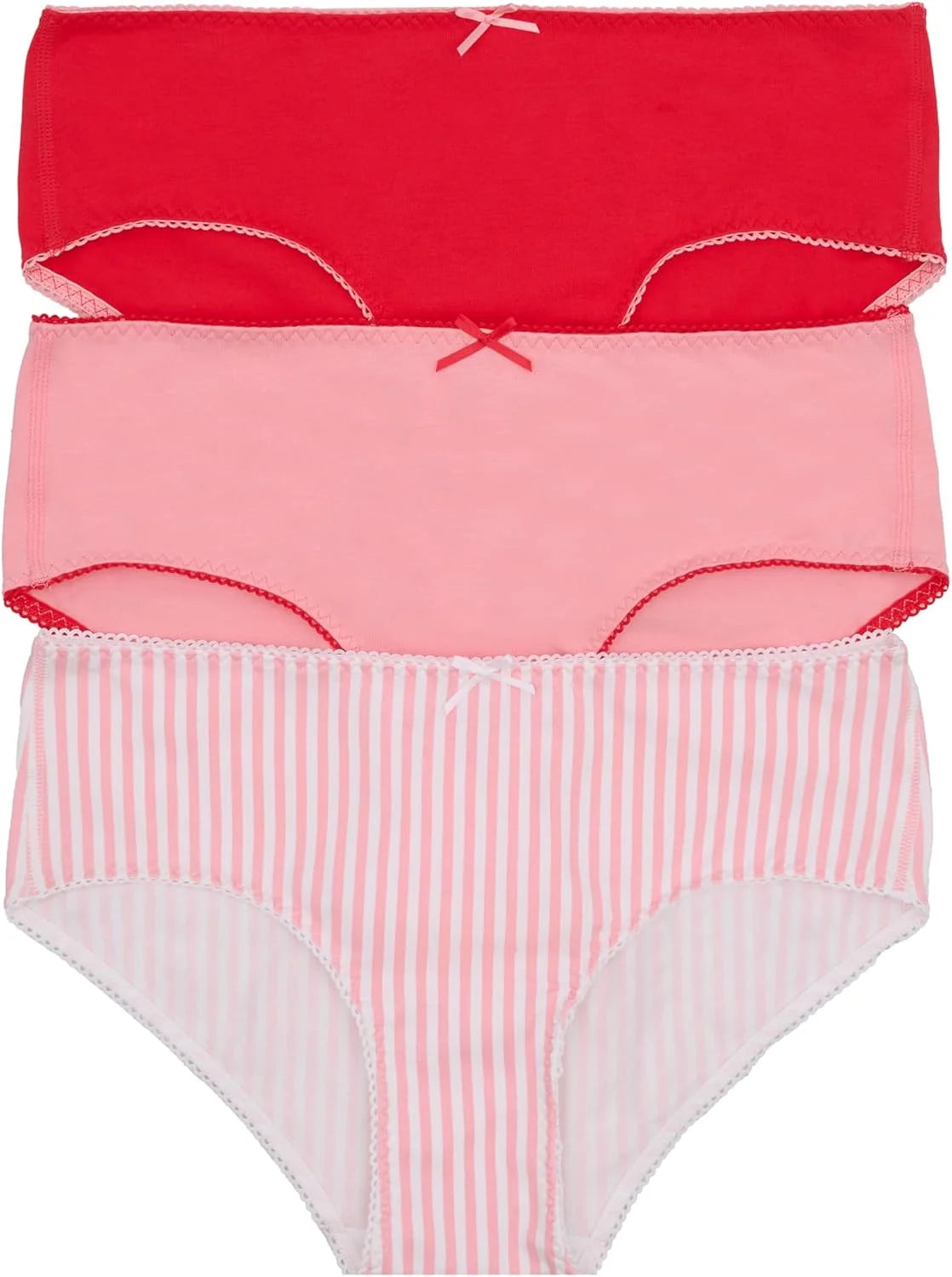 Bonds Women's Picot Trim Icons Cheeky Underwear in Stretchy Cotton Blend for Women, 3-pack