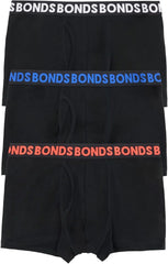 Bonds Men's Classic Boxer Briefs 3-pack – Soft Cotton-blend, Everyday Comfort Underwear, Black