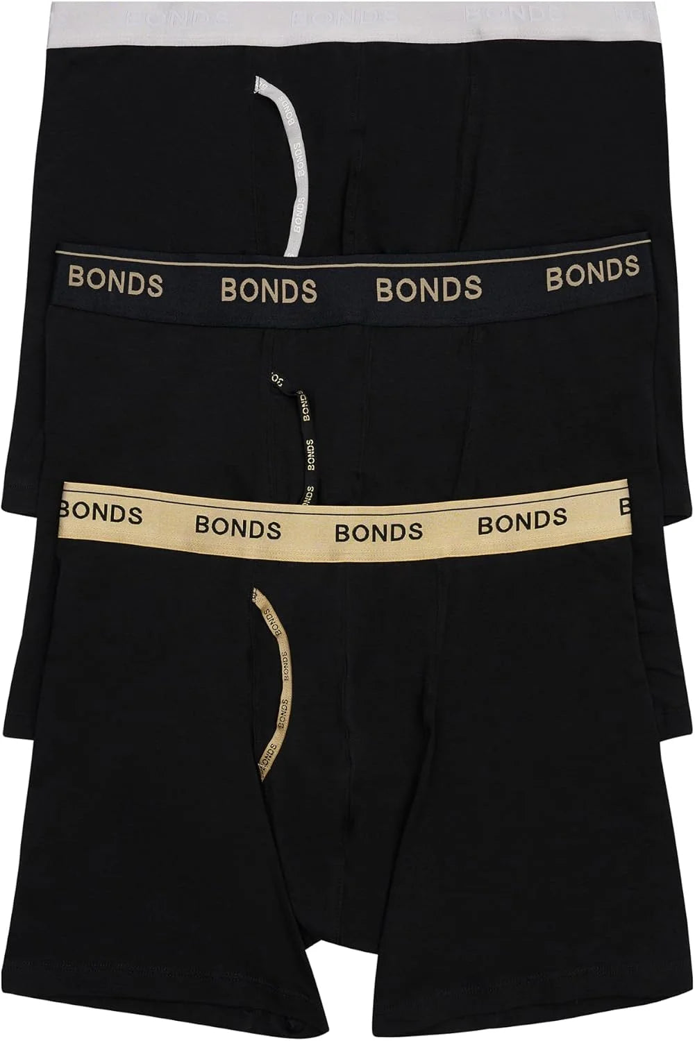 Bonds Men's Mid-length Guyfront Boxer Brief in Cotton for Men, 3-pack