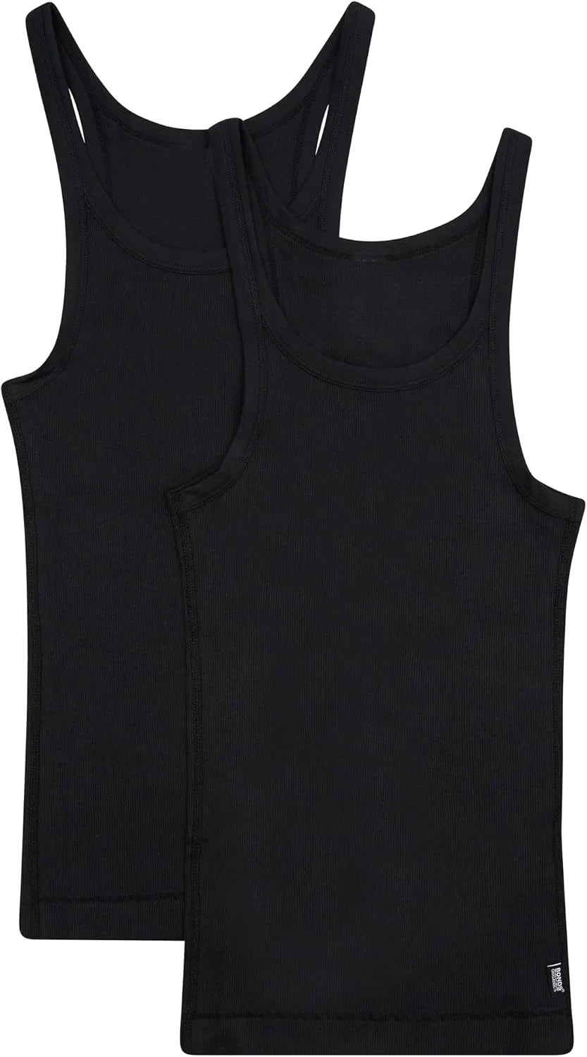Bonds Women's Soft Chesty Tank Top in Stretchy 100% Cotton Rib for Women, 2-Pack