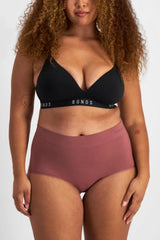 Bonds Women's Seamless Invisi Full Brief Underwear in Cotton-rich Blend for Women, 3-pack