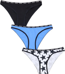 Bonds Women's High-cut Bikini Panties 3-pack – Stretch Cotton-blend, Soft Everyday Comfort