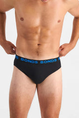 Bonds Men's Classic Everyday Brief Underwear in Cotton Blend for Men, 3-pack