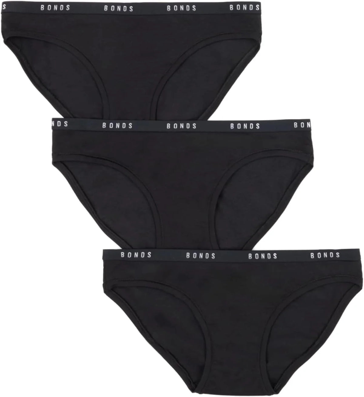 Bonds Women's Underwear Hipster Pack, Luxe Originals Hipster Panties for Women, Cotton/Modal-blend Underwear, 3-pack