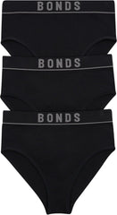Bonds Women's High-Waist Bikini Underwear, Seamless Ribbed Stretch, High-Leg, Everyday Comfort
