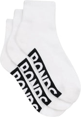 Bonds Men's Quarter Crew Socks With Cushioned Sole in Stretchy Cotton Blend, Unisex 3-pack
